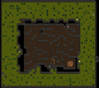 Sullen Keep Forest/Cave Map